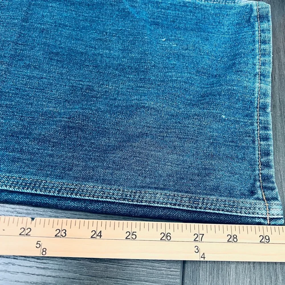 Carhartt Jeans Mens 42X30 Blue Relaxed Fit Straight Leg Carpenter Work Denim